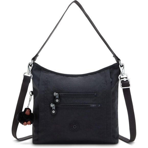 Women's Belammie Nylon Black Travel Handbag with Removable Strap